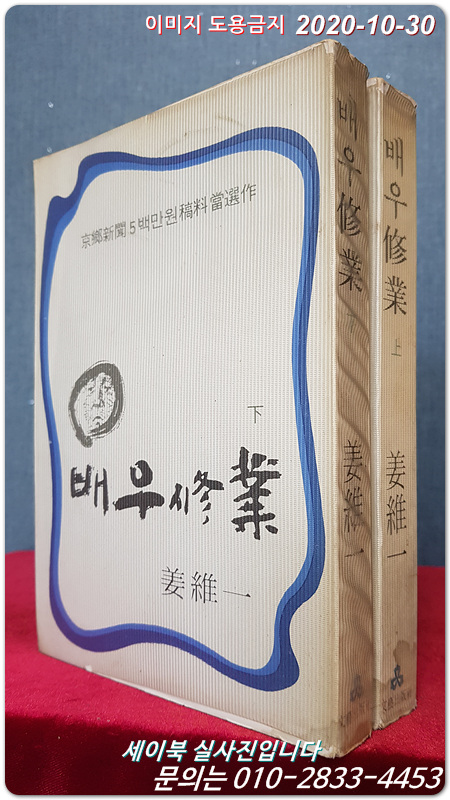 배우수업 상.하 (전2권) 강유일 장편소설 (경향신문 5백만원고료 당선작)