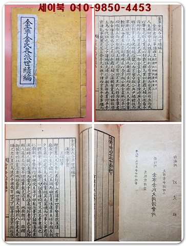 금령김씨각파세속편 상,중,하-1책