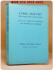 Lyric Poetry: Beyond New Criticism(서정시: 새로운 비평을 넘어서) 복사영인본 상품 이미지