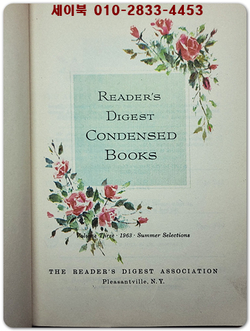 Reader’s Digest Condensed Books Volume Three – 1963 · Summer Selections 리더스 다이제스트 축약본 (3) 1963년 여름 선정작