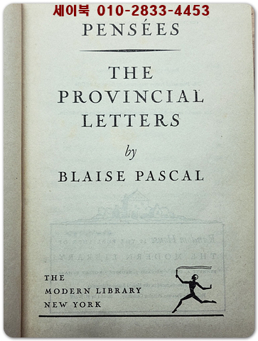 Pensées · The Provincial Letters (팡세. 시골 편지들)