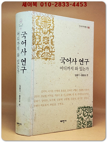 국어사 연구 어디까지 와 있는가 (연세국학총서 66) 상품 이미지